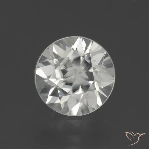 1.95ct Natural branco quente Zircão, Redondo, VS