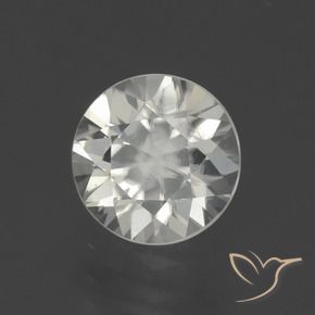 Zircão branco quente Natural 1.95ct, Redondo, VS