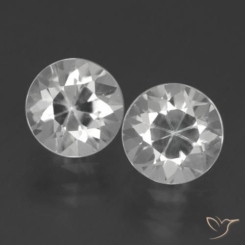 4.05ctw Natural Branco Zircão, Redondo, VVS