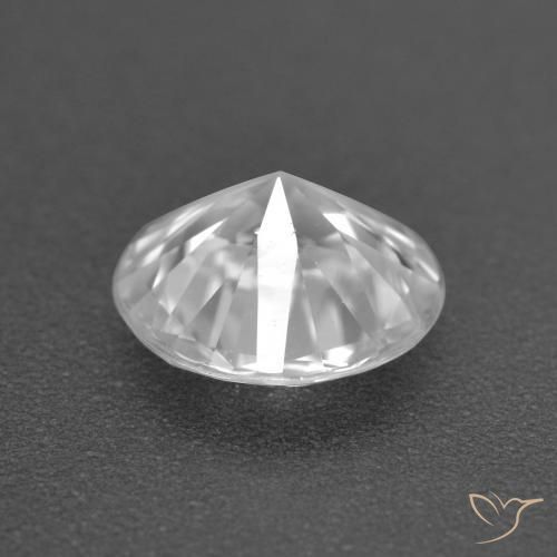 Zircão Branco claro Natural 1.60ct, Redondo, VS
