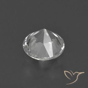 Zircão Branco Natural 1.56ct, Redondo, VVS-VS