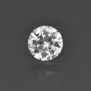 Zircão branco natural 0,91ct, corte redondo, VVS-VS