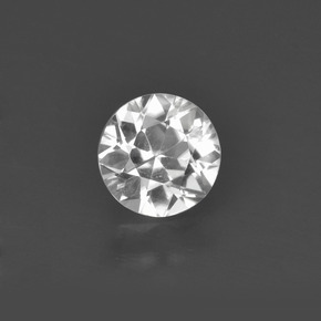 Zircão branco natural 0,91ct, corte redondo, VVS-VS