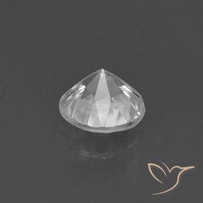 Zircão Branco Natural 1.42ct, Redondo, VS
