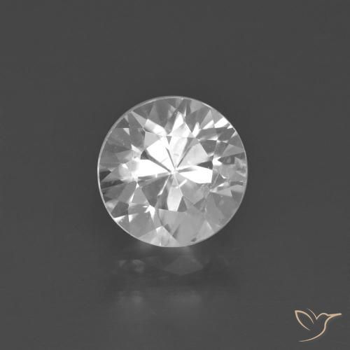 1.85ct Natural Branco Zircão, Redondo, VS