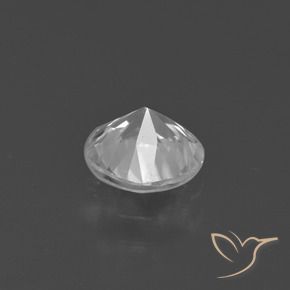 Zircão Branco claro Natural 1.45ct, Redondo, VVS-VS