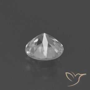 Zircão Branco Natural 1.35ct, Redondo, VVS-VS