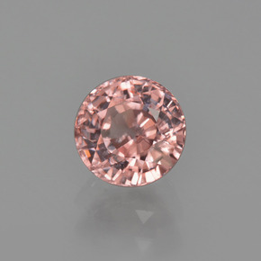 Zircão rosa rosa Natural 1.38ct, Corte Redondo, VS