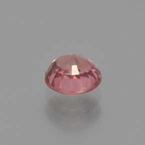 Zircão rosa natural 1,02ct, corte redondo, VVS-VS