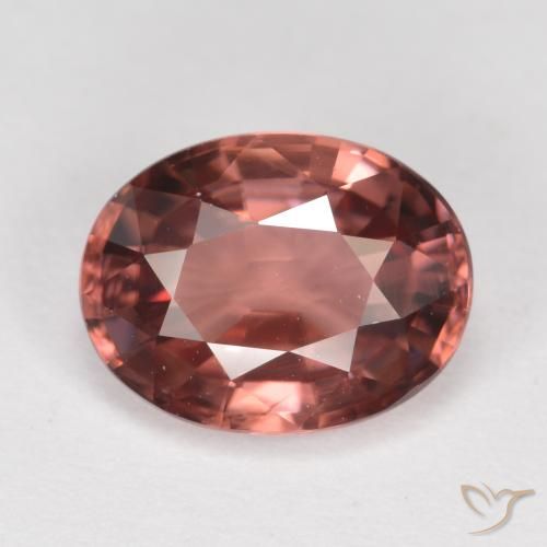2.77ct Natural Vinho vermelho Zircão, oval, VS
