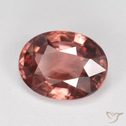 Zircão Vinho vermelho Natural 2.77ct, oval, VS