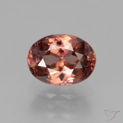 3.01ct Natural Vermelho escuro Zircão, oval, VVS-VS