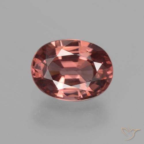 2.74ct Natural Vinho vermelho Zircão, oval, VS