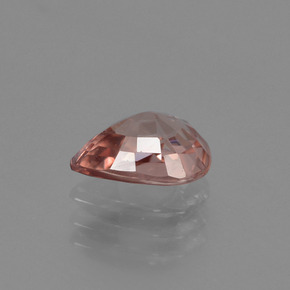 Zircão laranja natural 1,48ct, formato de pêra, VVS-VS