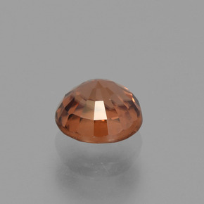 Zircão Laranja Natural 0.89ct, Corte Redondo, VVS-VS