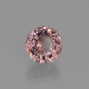 Zircão rosa natural 0,98ct, corte redondo, VVS-VS