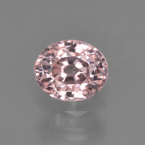 Zircão rosa rosa Natural 0.95ct, Corte Oval, VS