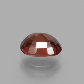 Zircão laranja natural 1,37ct, corte oval, VVS