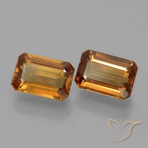 Pedras preciosas de Zircão Laranja Médio natural de 2.68 ct, Corte Octógono / Esmeralda, VVS-VS