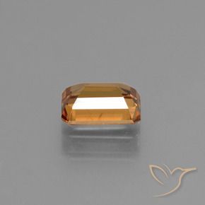 Zircão terra laranja Natural 1.61ct, Corte Octógono / Esmeralda, VS