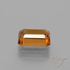 Zircão Laranja acastanhado Natural 1.79ct, Corte Octógono / Esmeralda, VS