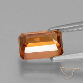 Zircão Laranja Profundo Natural 1.83ct, Corte Octógono / Esmeralda, VS