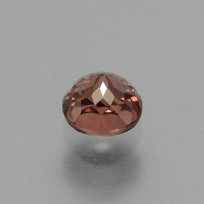 Zircão rosa natural 0,71ct, corte redondo, VS