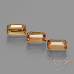 Pedras preciosas de Zircão terra laranja natural de 3.04 ct, Corte Octógono / Esmeralda, VS