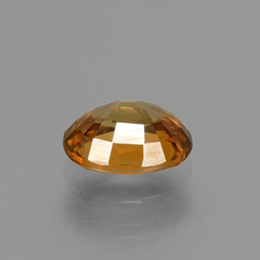 Zircão laranja natural 2,09ct, corte oval, VVS