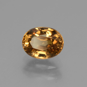 Zircão Laranja Dourada Natural 2.21ct, Corte Oval, VVS