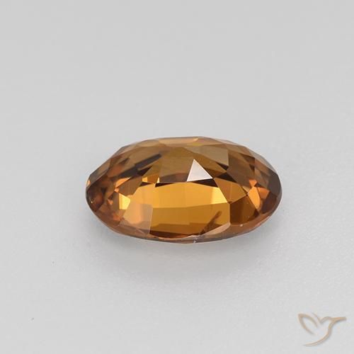 Zircão laranja marrom Natural 1.86ct, oval, VS