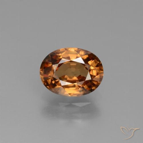 1.98ct Natural Laranja Profundo Zircão, oval, VS