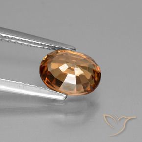 Zircão Laranja Profundo Natural 1.98ct, oval, VS