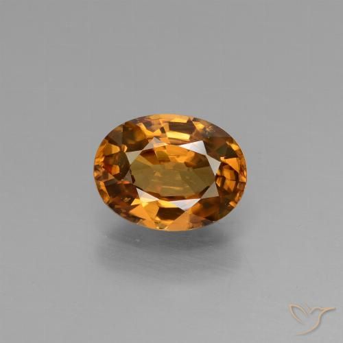 1.92ct Natural Laranja Médio Zircão, oval, VVS-VS