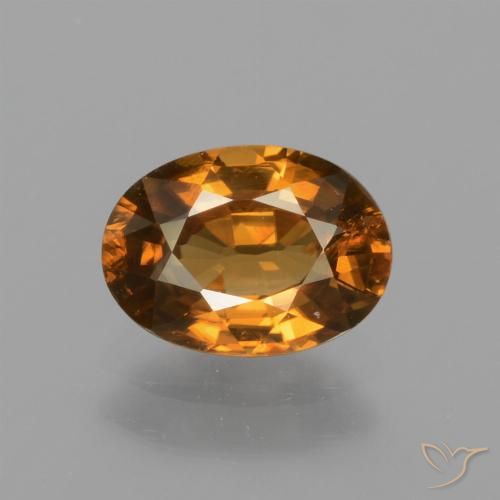 1.83ct Natural terra laranja Zircão, oval, VS