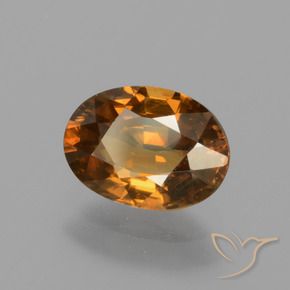 Zircão terra laranja Natural 1.83ct, oval, VS