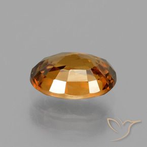 Zircão terra laranja Natural 1.86ct, oval, VS