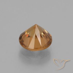 Zircão Laranja Profundo Natural 1.97ct, Redondo, VVS-VS