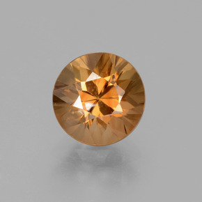 Zircão laranja natural 1,96ct, corte redondo, VVS-VS
