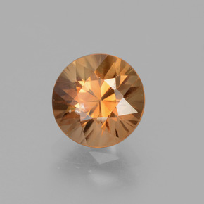 Zircão laranja natural 1,96ct, corte redondo, VVS-VS