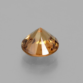 Zircão laranja natural 1,96ct, corte redondo, VVS-VS