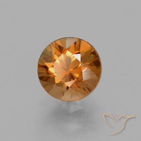 Zircão Laranja Médio Natural 2.08ct, Redondo, VVS