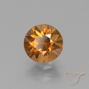Zircão Laranja Médio Natural 1.91ct, Redondo, VVS-VS