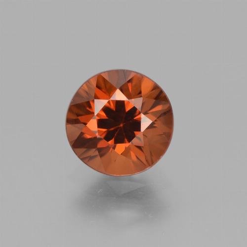 Zircão laranja natural 1,78ct, corte redondo, VVS-VS