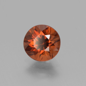 Zircão laranja natural 1,78ct, corte redondo, VVS-VS