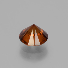 Zircão laranja natural 1,78ct, corte redondo, VVS-VS
