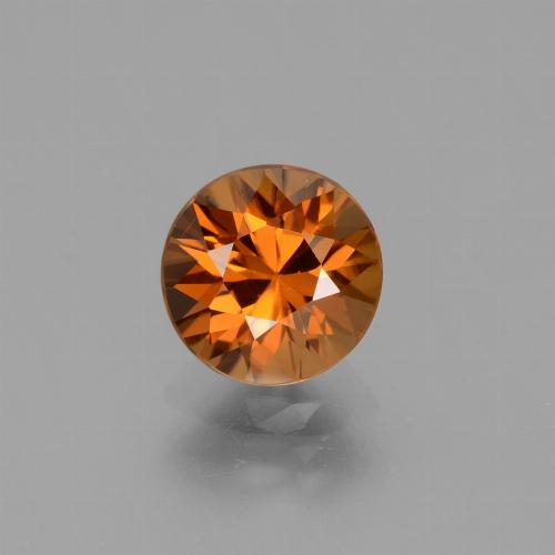 Zircão laranja natural 2,09ct, corte redondo, VVS-VS