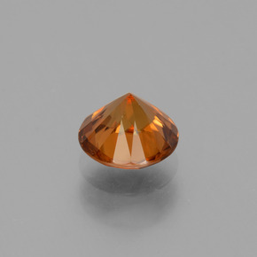 Zircão laranja natural 2,09ct, corte redondo, VVS-VS