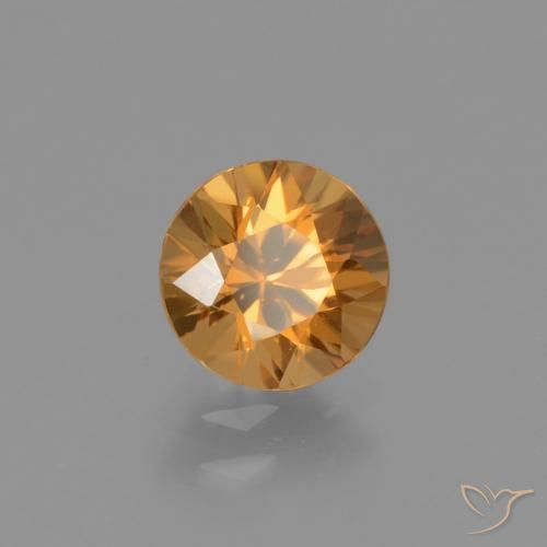 Zircão Marrom dourado Natural 1.59ct, Redondo, VVS-VS