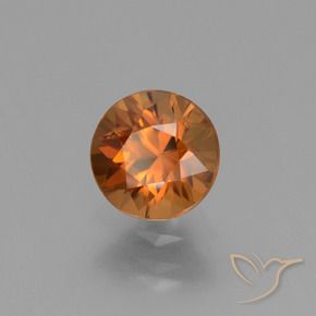 Zircão terra laranja Natural 1.66ct, Redondo, VVS-VS